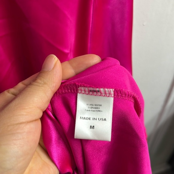RENEE C. Boat Neck Satin Midi Dress size M - Picture 9 of 9